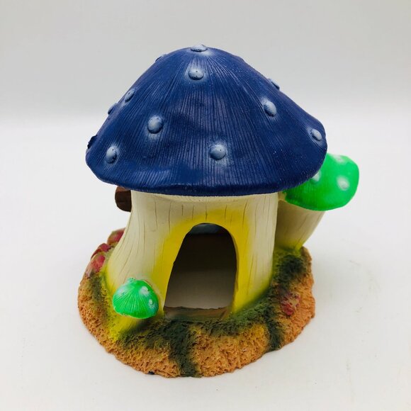 Whimsical Mushroom Fairy House Outdoor Indoor Decor Resin Garden Art - Picture 3 of 7